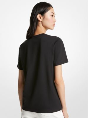 Logo Embroidered Organic Cotton T-Shirt