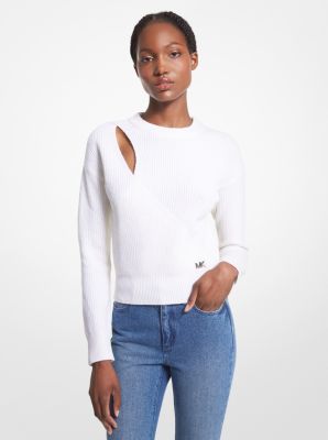 Michael kors white sweater on sale