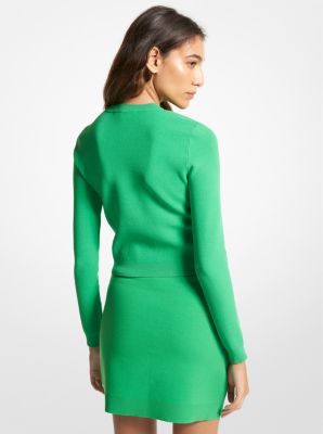 Cardigan aus Stretch-Strick in FR&Uuml;HLINGSGR&Uuml;N | Michael Kors
