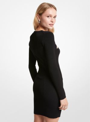 Ribbed Stretch Viscose Dress image number 1