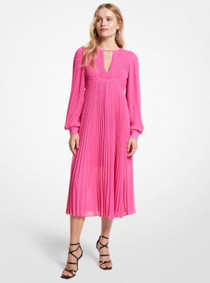 Pleated Georgette Midi Dress image number 0