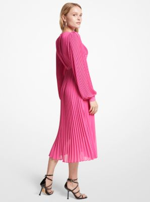 Pleated Georgette Midi Dress image number 1