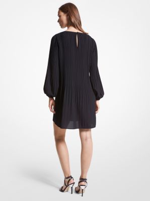 Pleated Crepe Mini Dress image number 1