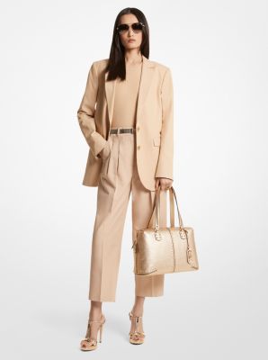 Michaelkors Cotton Blend Twill Blazer