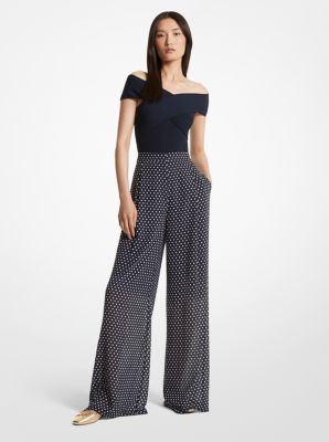 Pleated navy blue pant, Michael Michael Kors, Shop Women%u2019s Skinny  Pants Online in Canada