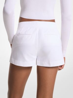 Cotton Blend Twill Shorts image number 1