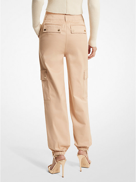 Joggers cargo in cotone biologico stretch image number 1