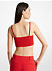 Ribbed Stretch Knit Cropped Tank Top image number 1