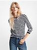 Striped Stretch Knit Sweater image number 0