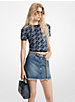 Frayed Denim Mini Skirt image number 0