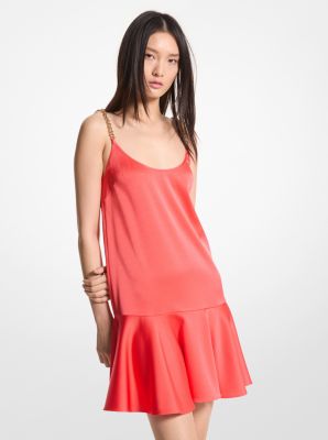 Satin Chain Tank Dress image number 0