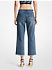 Frayed Denim Cropped Jeans image number 1
