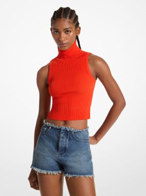 Michael Kors Frayed Denim Shorts