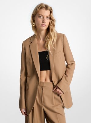 Wool Blend Boyfriend Blazer image number 0