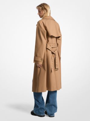 Zweireihiger Oversize-Trenchcoat aus Baumwolle image number 1