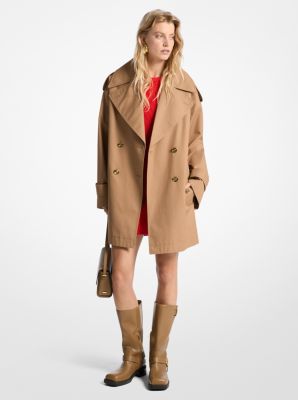 Oversized Cotton Twill Trench Coat image number 0