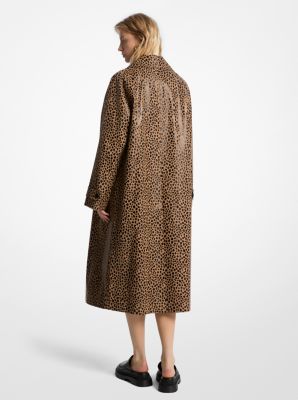 Cheetah Print Balmacaan Coat image number 1