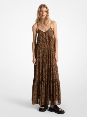 Michael kors leopard maxi dress on sale