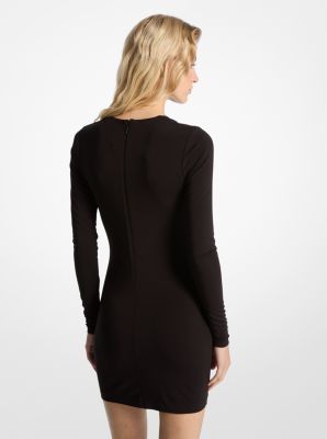 Kleid aus dichtem Stretch-Jersey mit Keyhole-Ausschnitt image number 1