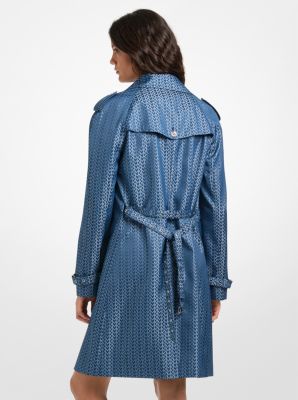 MK2000 Logo Jacquard Trench Coat
