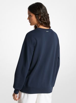 Pullover aus Baumwolle mit Logoprägung