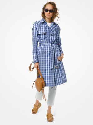 Plaid Twill Trench Coat image number 0