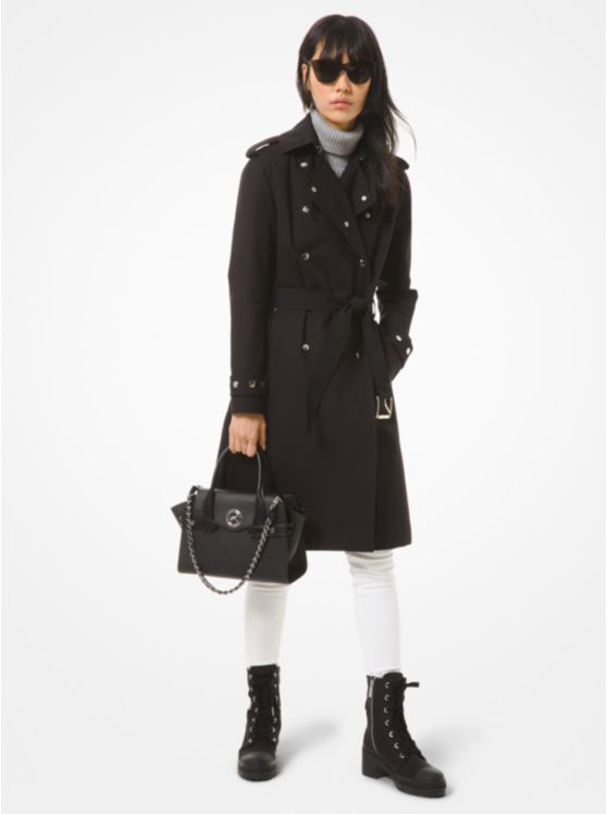 Cotton Twill Trench Coat 