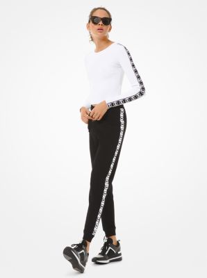 michael kors logo track pants