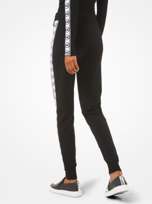 michael kors logo track pants