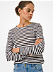 Striped Linen Long-Sleeve T-Shirt image number 0
