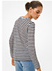 Striped Linen Long-Sleeve T-Shirt image number 1