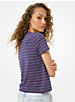 Striped Slub Cotton T-Shirt image number 1