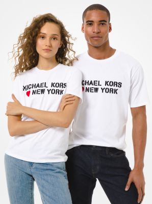 gammel vene Spiller skak MK Loves New York Cotton Jersey Unisex T-Shirt | Michael Kors