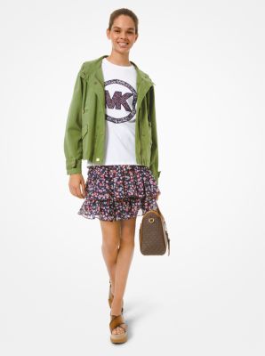 Floral Logo Cotton-Jersey T-Shirt