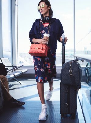 Striped Ribbed Viscose Cropped Sweater