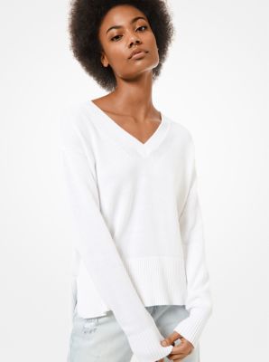 Cotton and Cashmere Sweater Michael Kors Canada