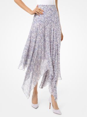 Floral Georgette Handkerchief Skirt