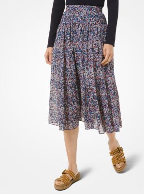 michael kors floral skirt