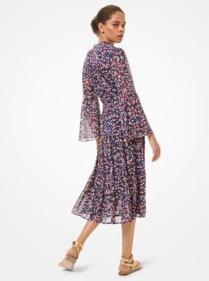 Michael kors floral georgette dress online