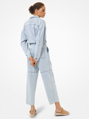 michael kors denim jumpsuit