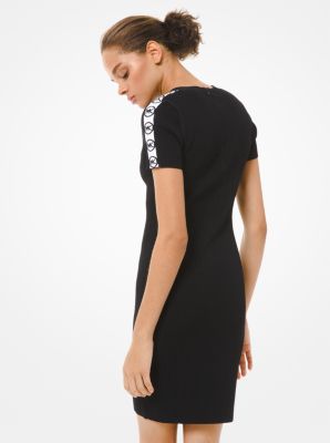 michael kors logo tape dress