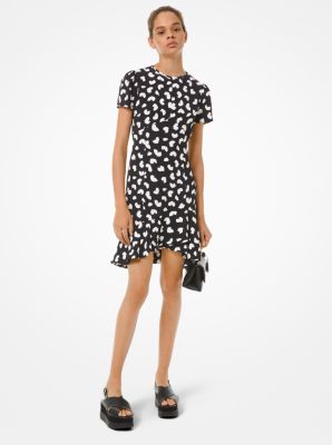 michael kors heart print dress