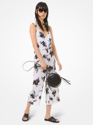 michael kors floral georgette jumpsuit