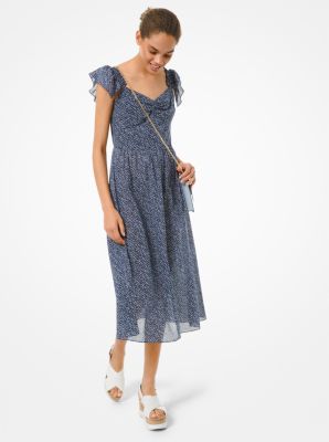 Floral Cotton Lawn Midi Dress | Michael 