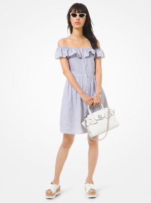 Michael kors off shoulder hot sale dress