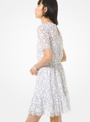michael kors white lace dress