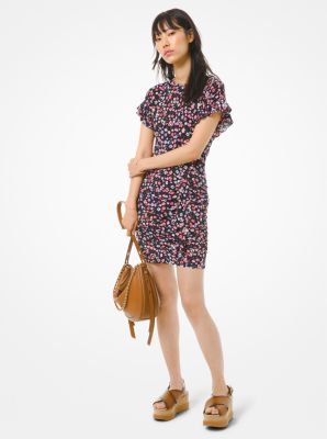 A-LINE JACQUARD DRESS WITH SHORT JACKET MCDR26