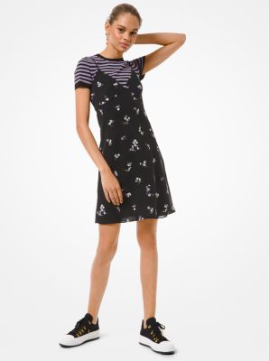 michael kors floral embroidered dress