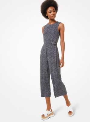 kors michael kors cady belted jumpsuit