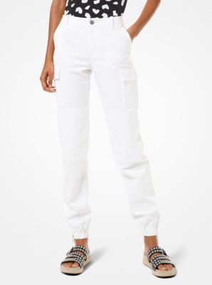 ★SCULPTOR★ Cuffed Hem Cargo Trousers White SC23A460WH MUSINSA | SCULPTOR Cuffed Hem Cargo Trousers White